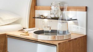 Interliving Schlafzimmer Serie 1202 - beleuchtetes Paneel-Set 117