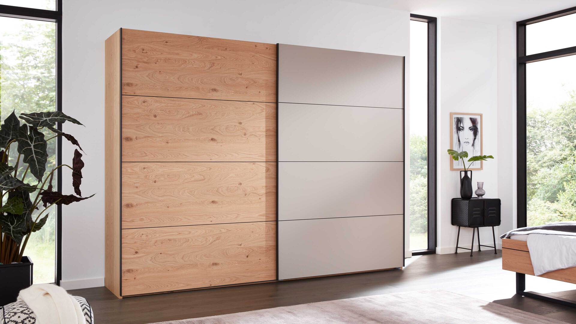 Interliving Schlafzimmer Serie 1024 - Schwebetürenschrank 982764