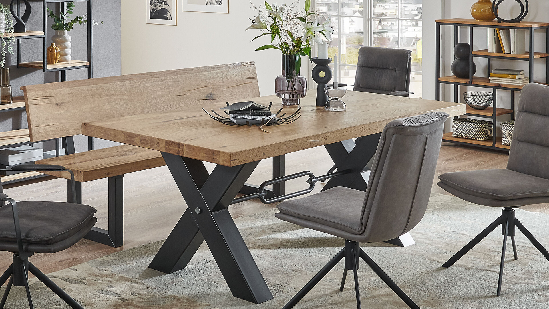 NIEHOFF Holztisch Vintage-Dining als Esstisch