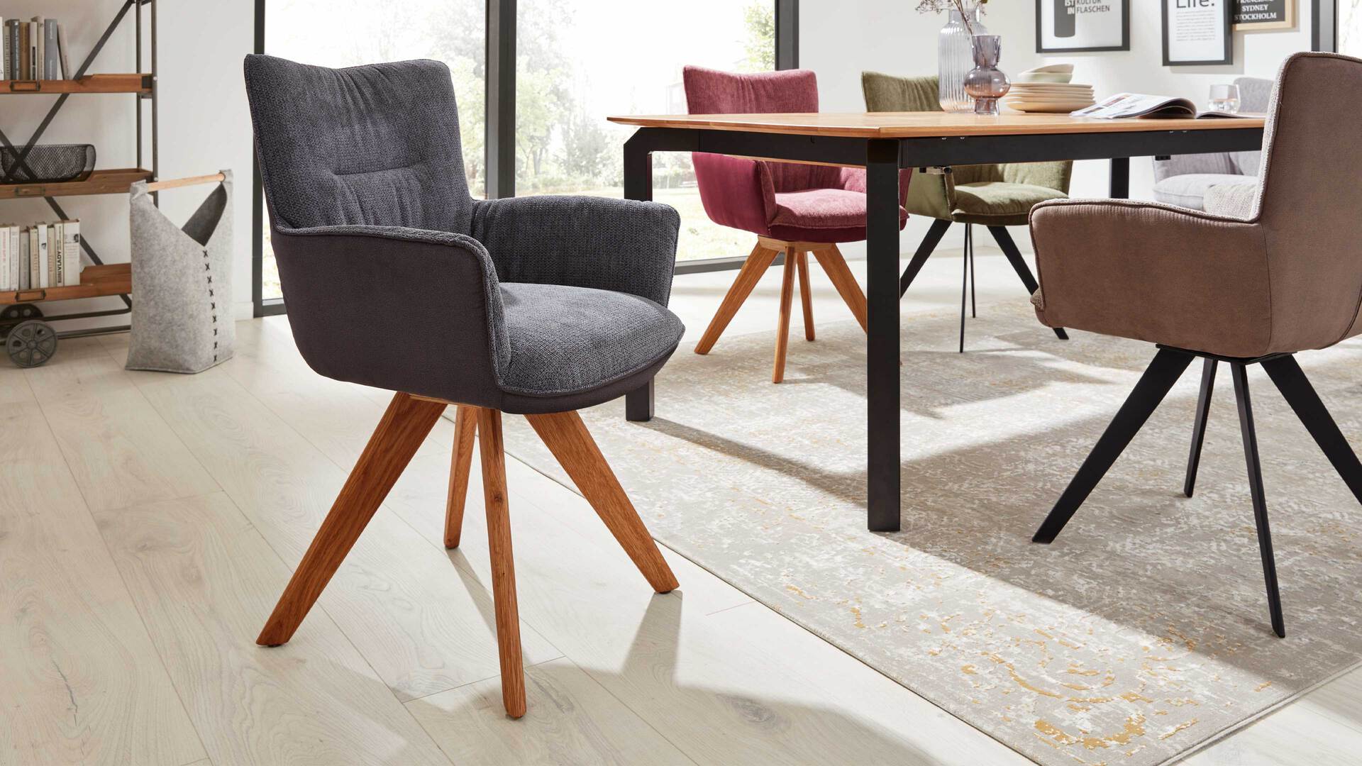 Interliving Esszimmer Serie 5111 - Schalensessel 9002-047