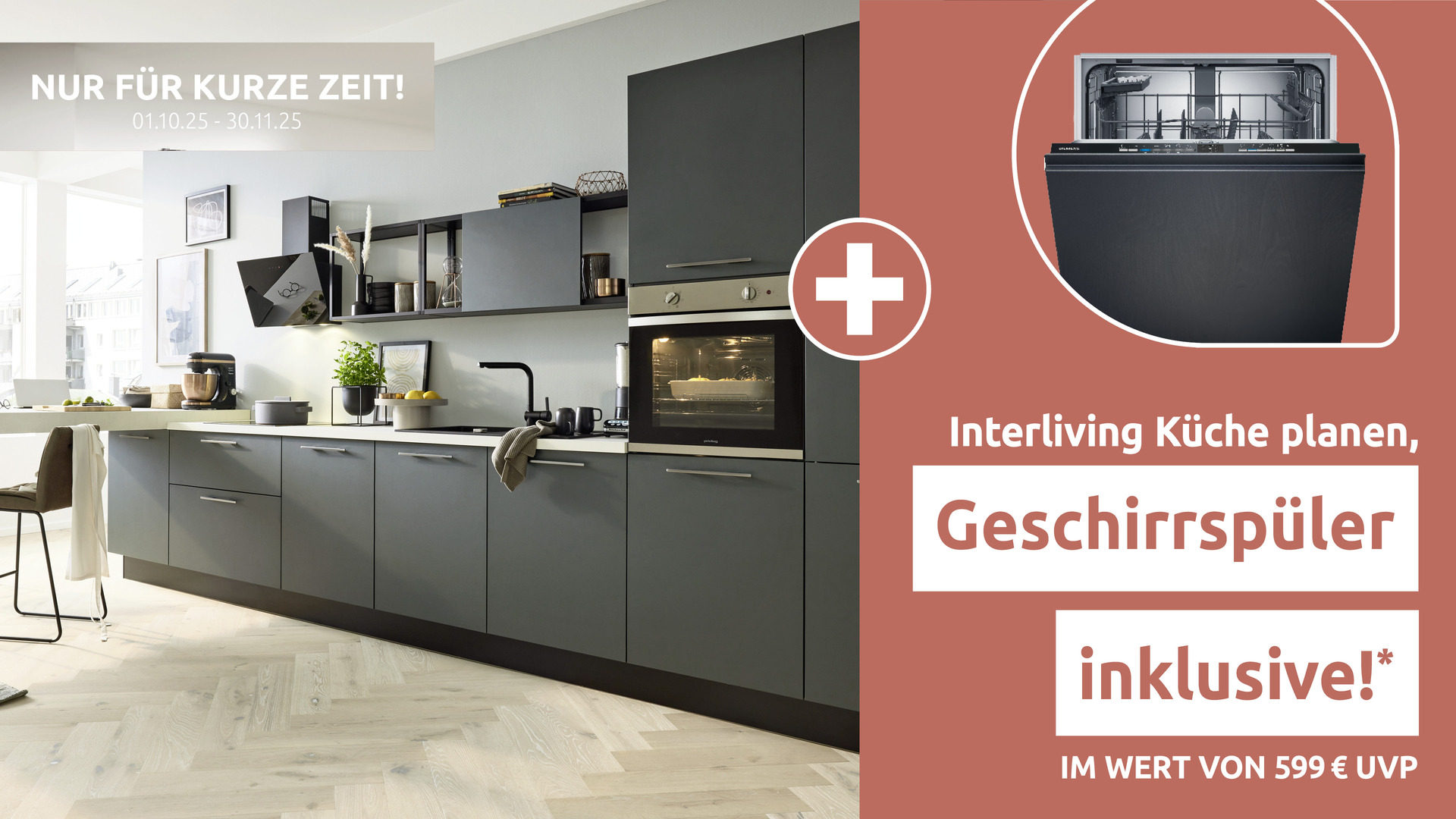 Interliving Küche Serie 3059 mit privileg Einbaugeräten