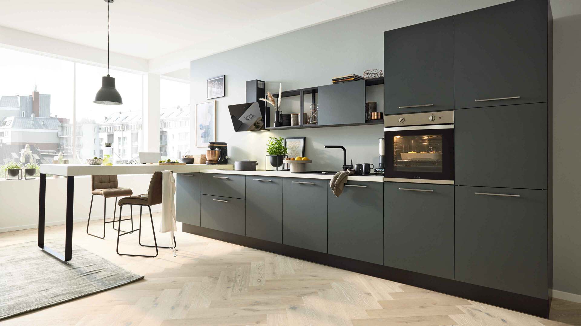 Interliving Küche Serie 3059 mit privileg Einbaugeräten