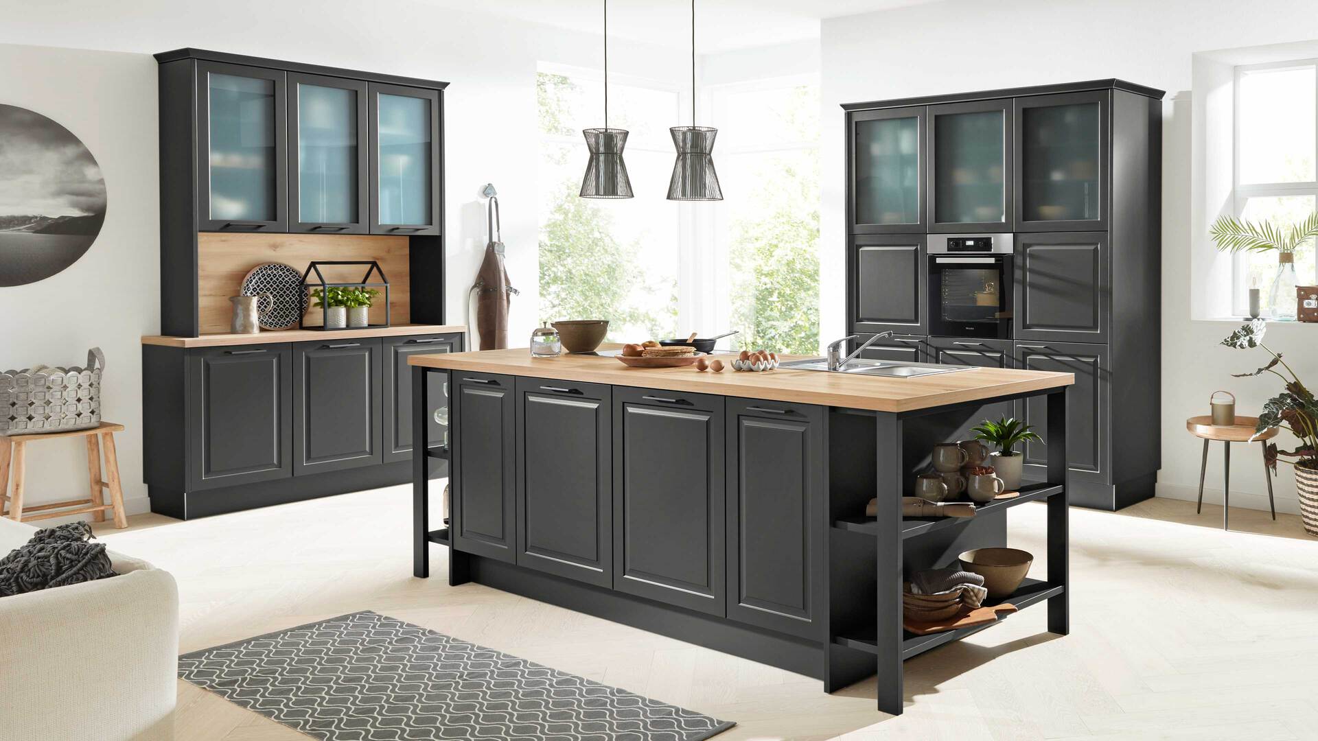 Interliving Küche Serie 3044 mit Miele Einbaugeräten