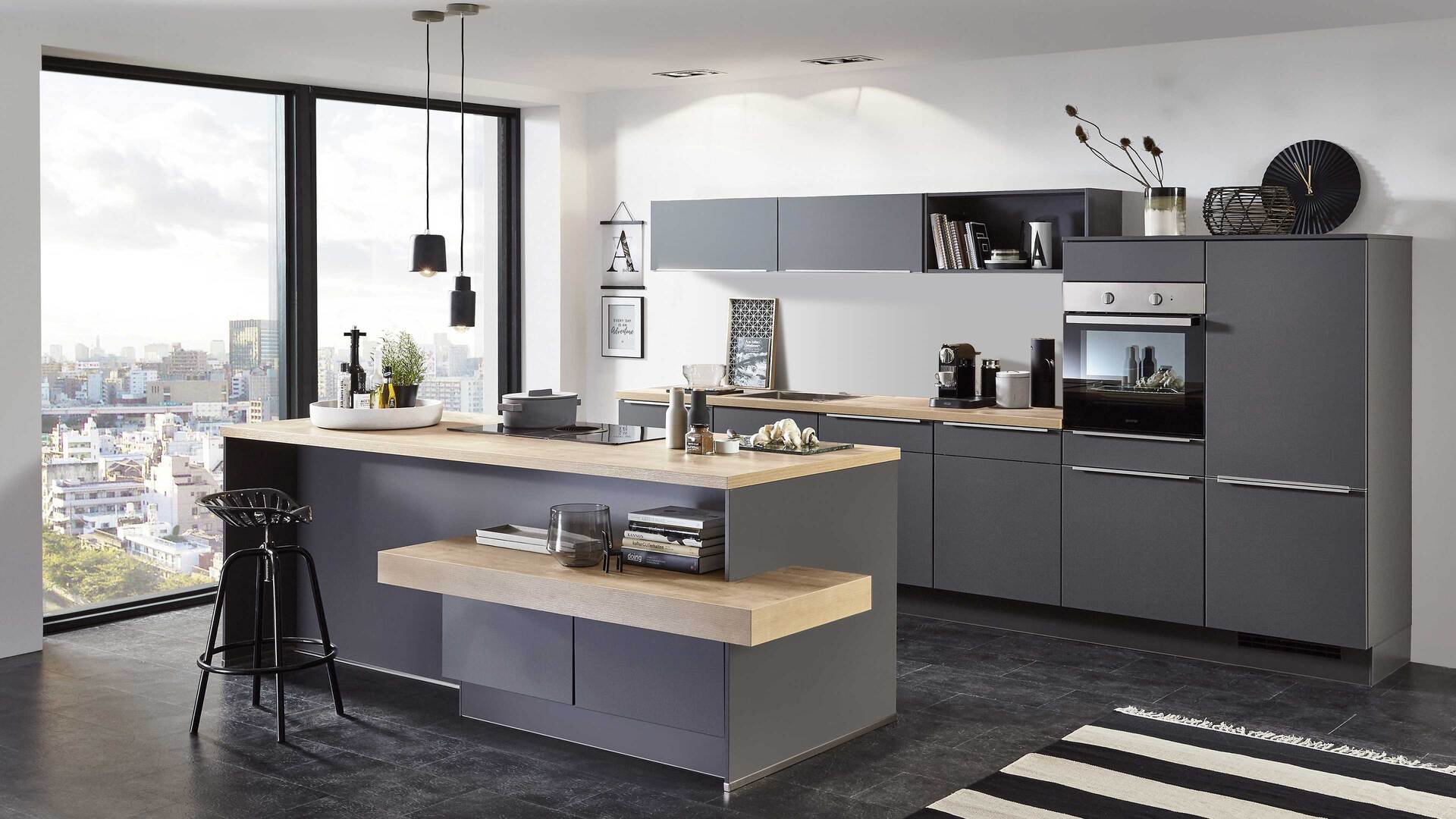 nobilia® Einbauküche Touch mit gorenje Elektrogeräten