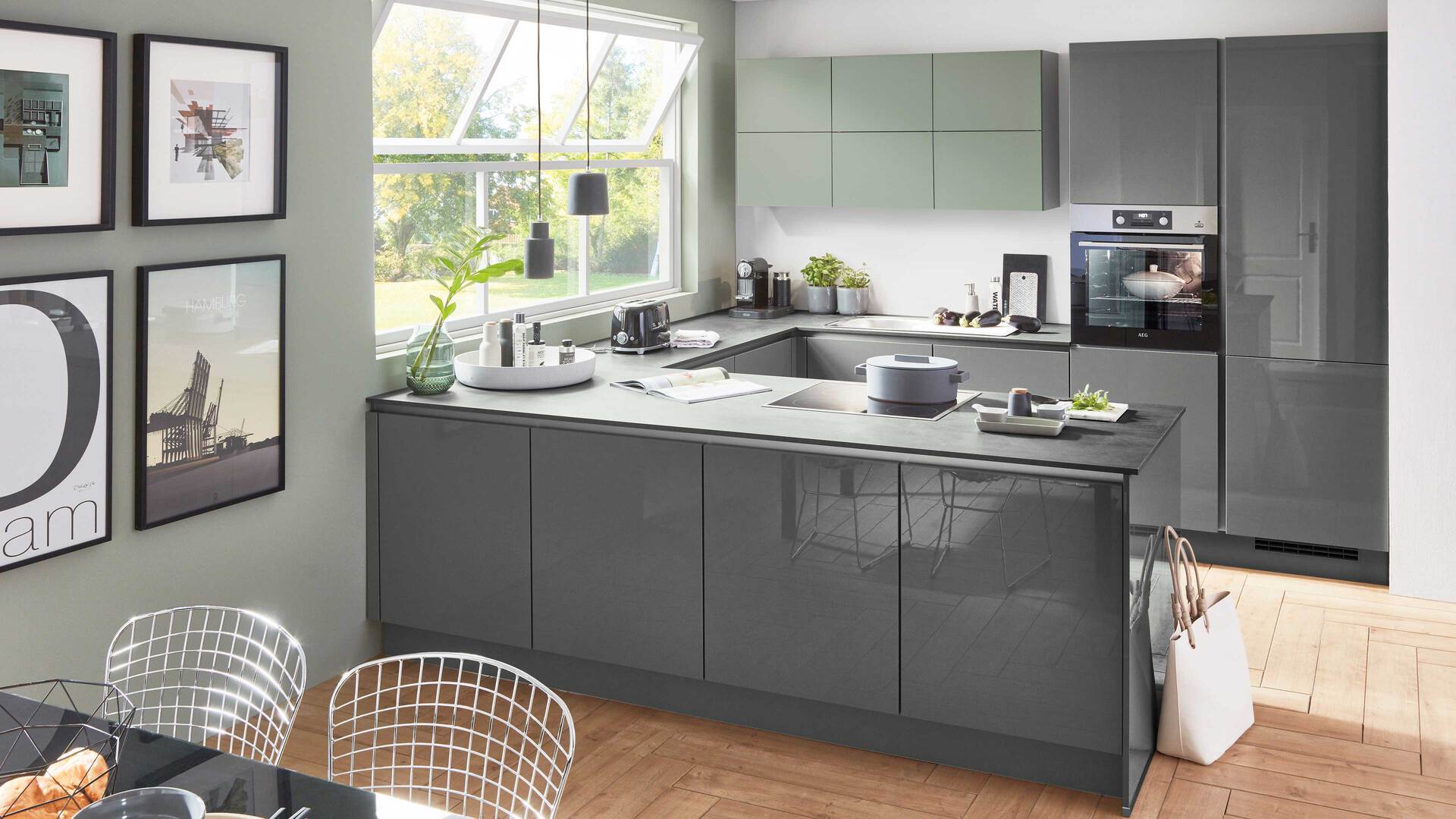 nolte® Einbauküche Focus mit Miele-Einbaugeräten