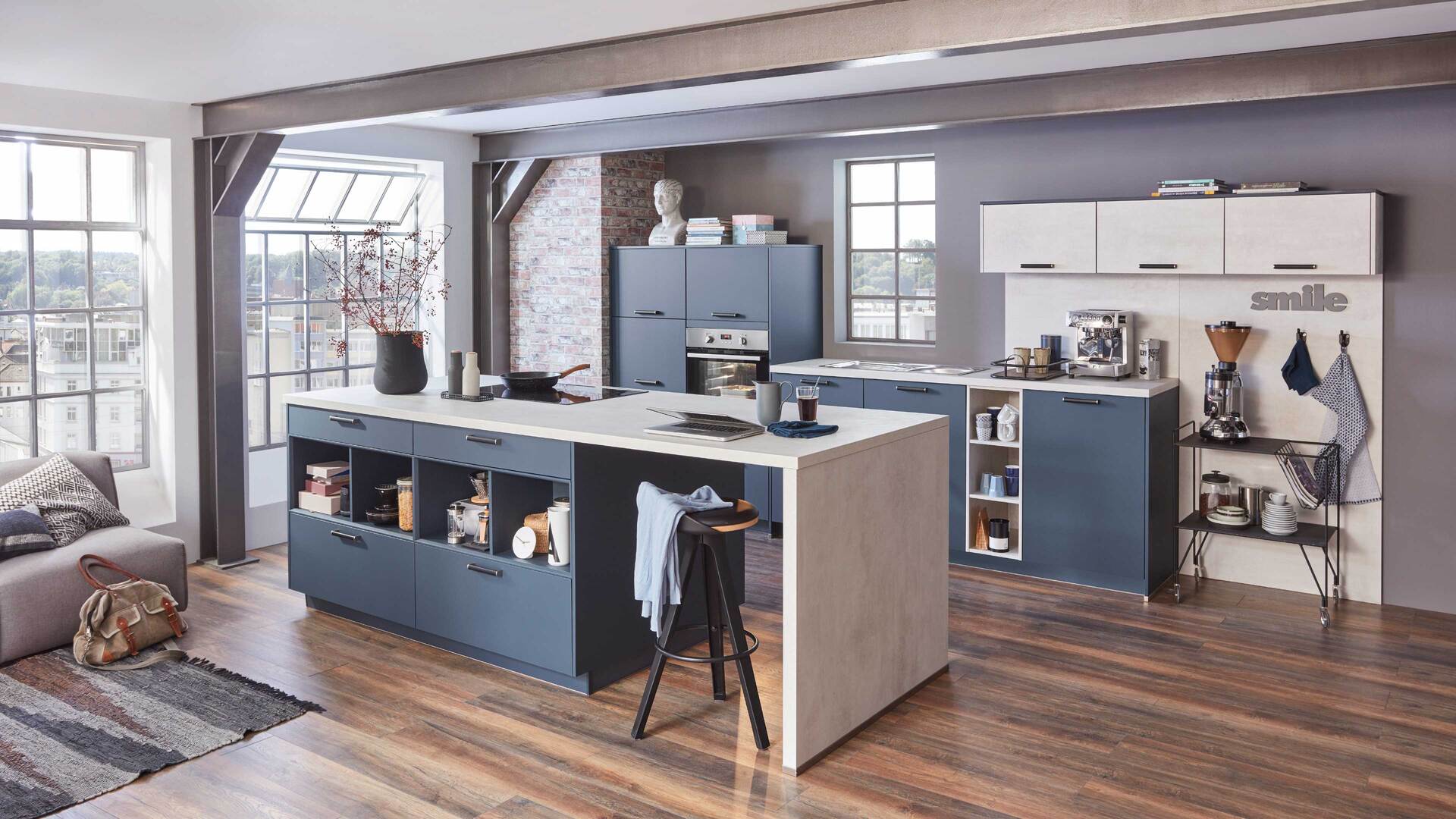 nobilia® Einbauküche Easytouch mit beko Elektrogeräten