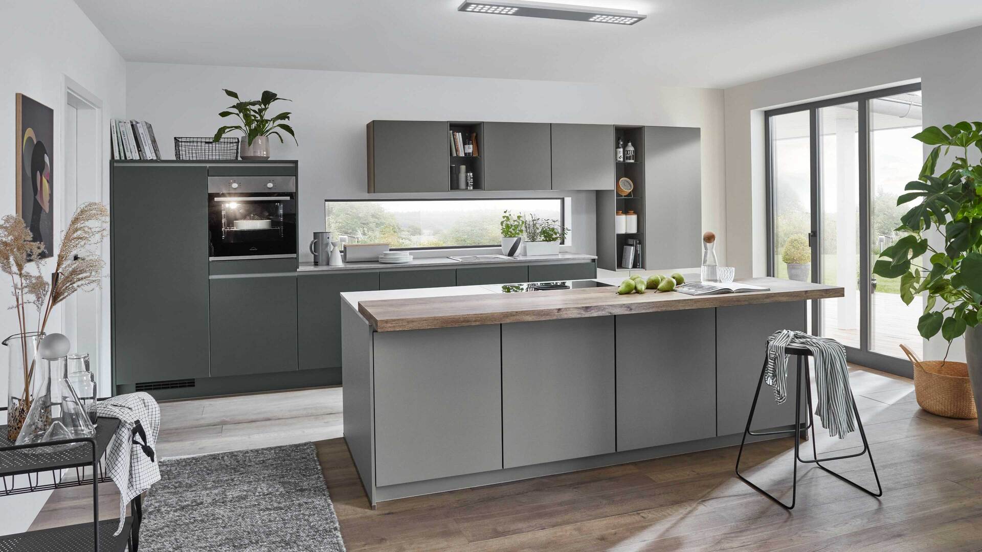 nobilia® Einbauküche Easytouch mit BORA Muldenlüfter