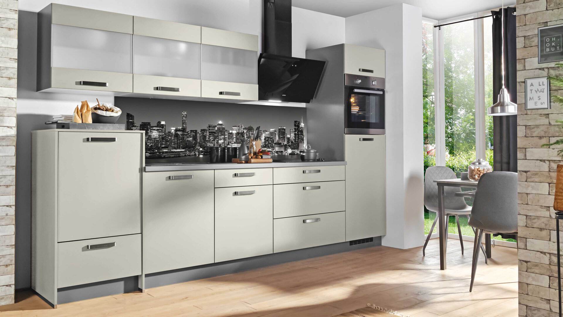 EXPRESS KÜCHEN Einbauküche Clean mit IGNIS Einbaugeräten
