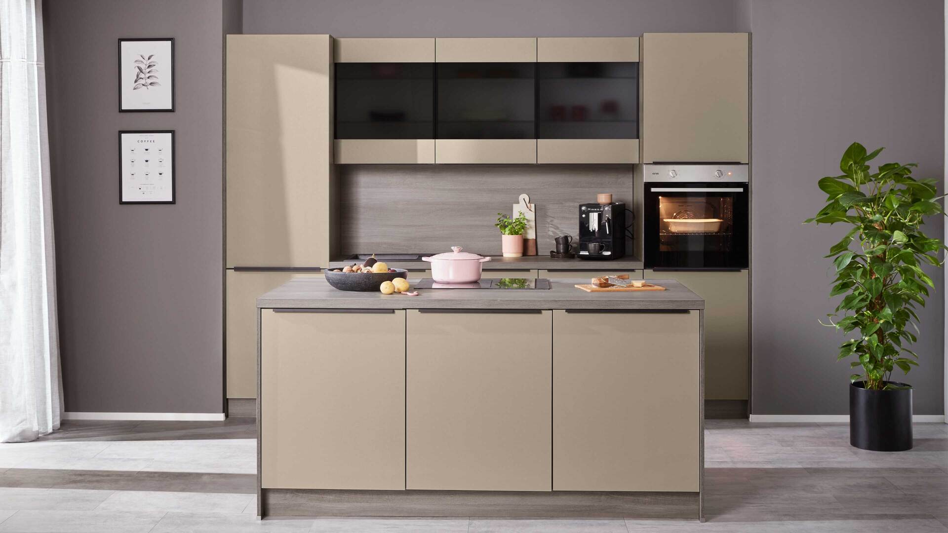 EXPRESS KÜCHEN Einbauküche Clean mit IGNIS Einbaugeräten