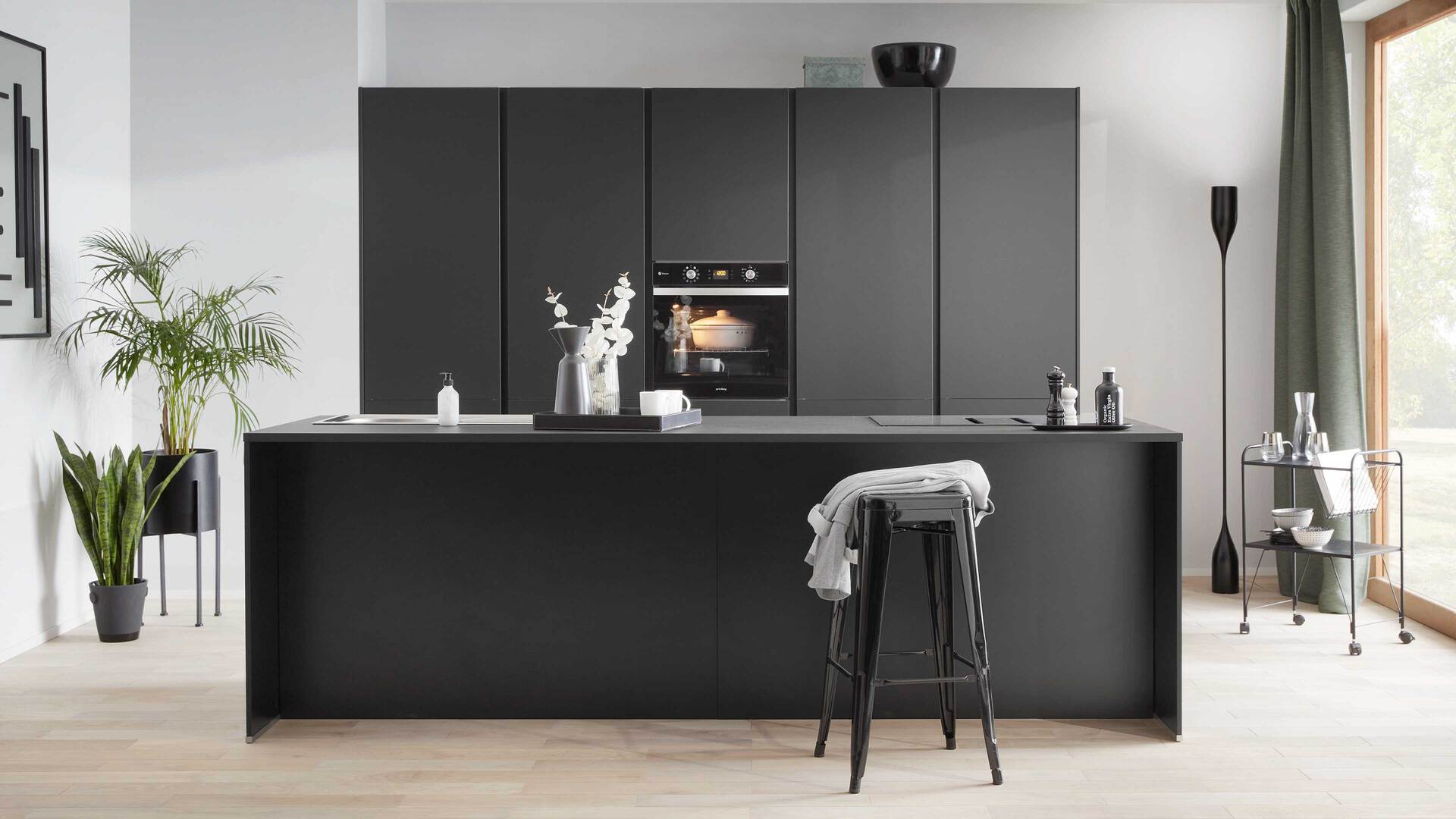 EXPRESS KÜCHEN Einbauküche Clean mit Einbaugeräten