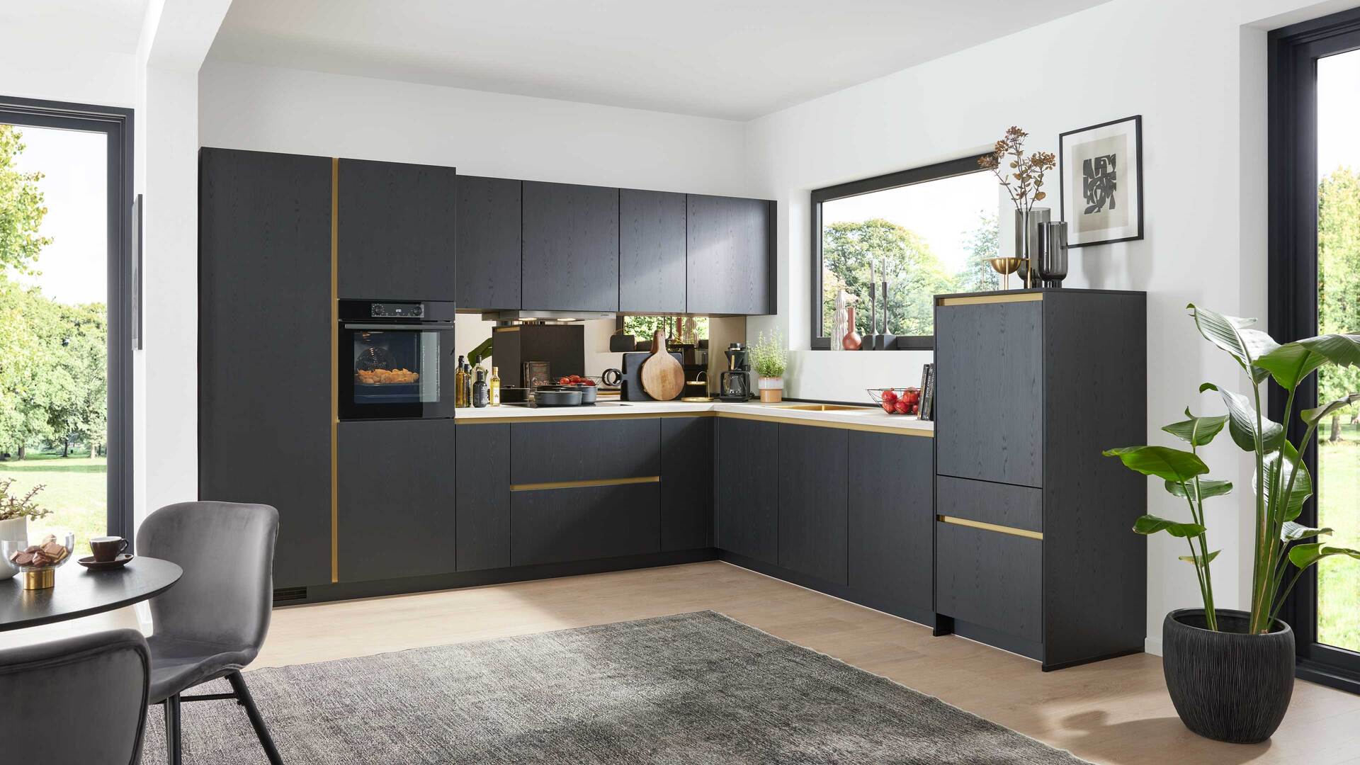Culineo® Einbauküche C382 mit Einbaugeräten