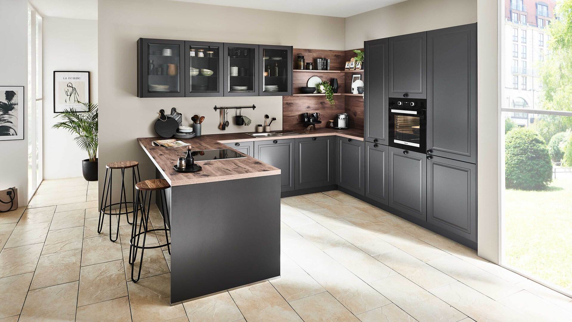 nolte® Einbauküche Porto mit Miele-Einbaugeräten