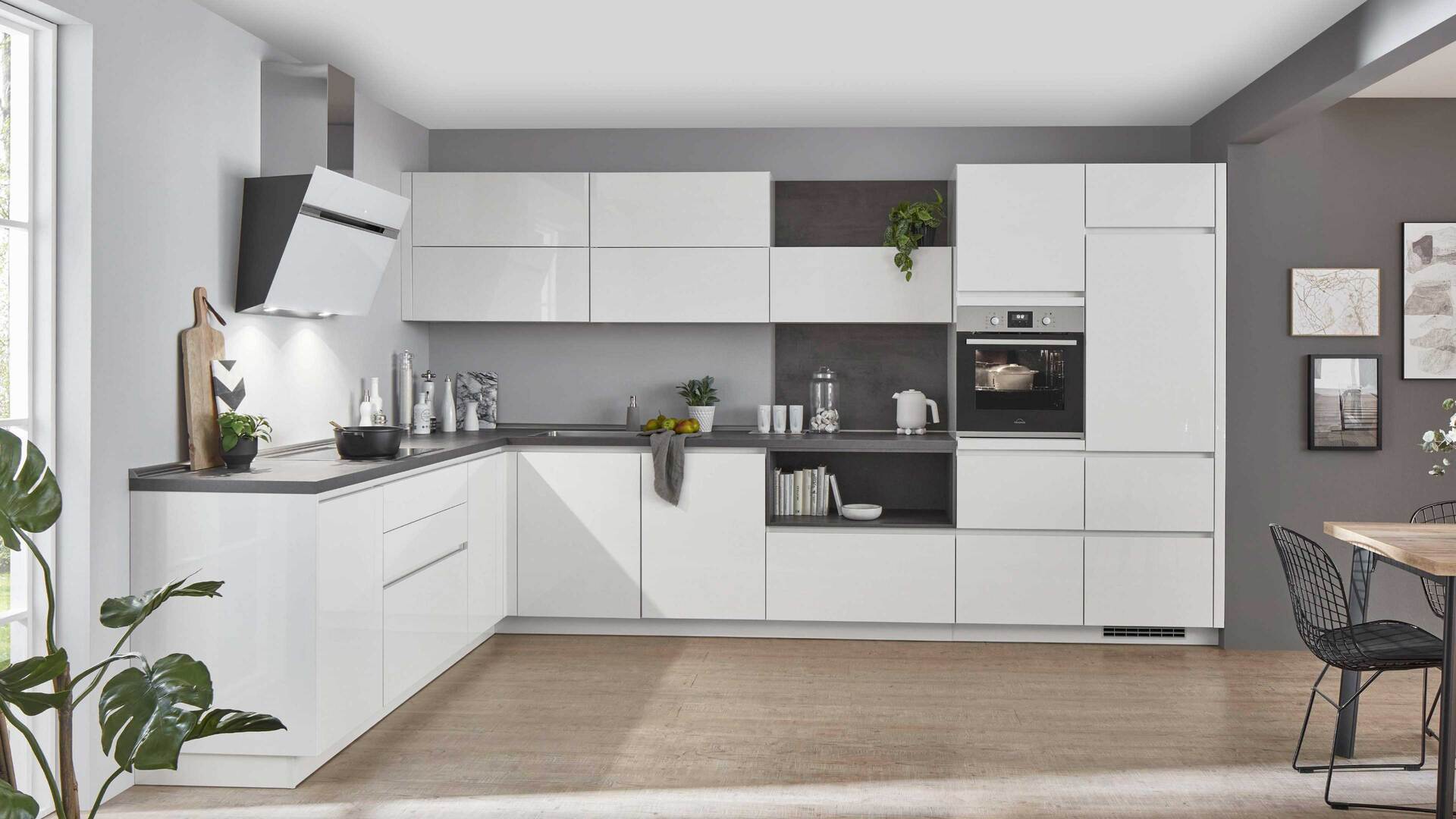 nobilia® Einbauküche Novalux mit Elektrogeräten