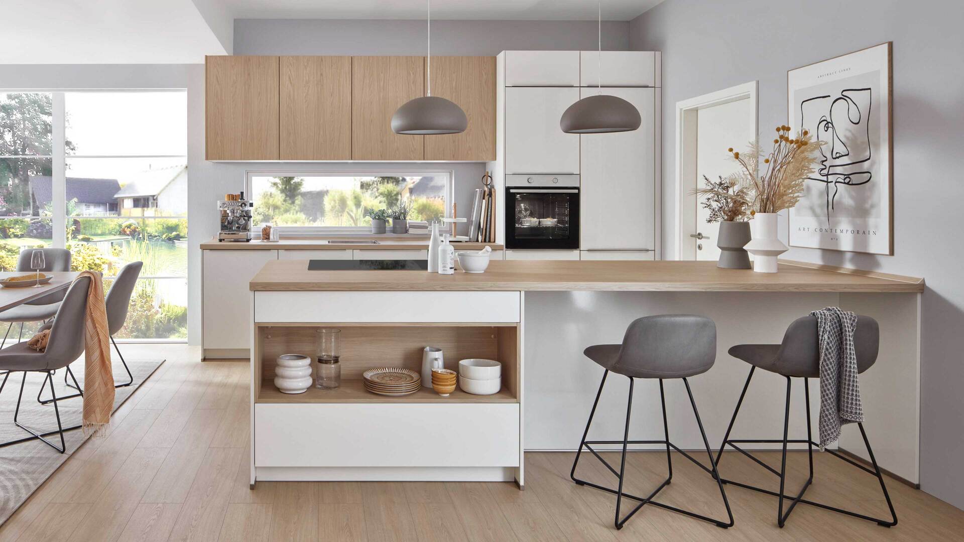 nobilia® Einbauküche Novalux mit gorenje Elektrogeräten