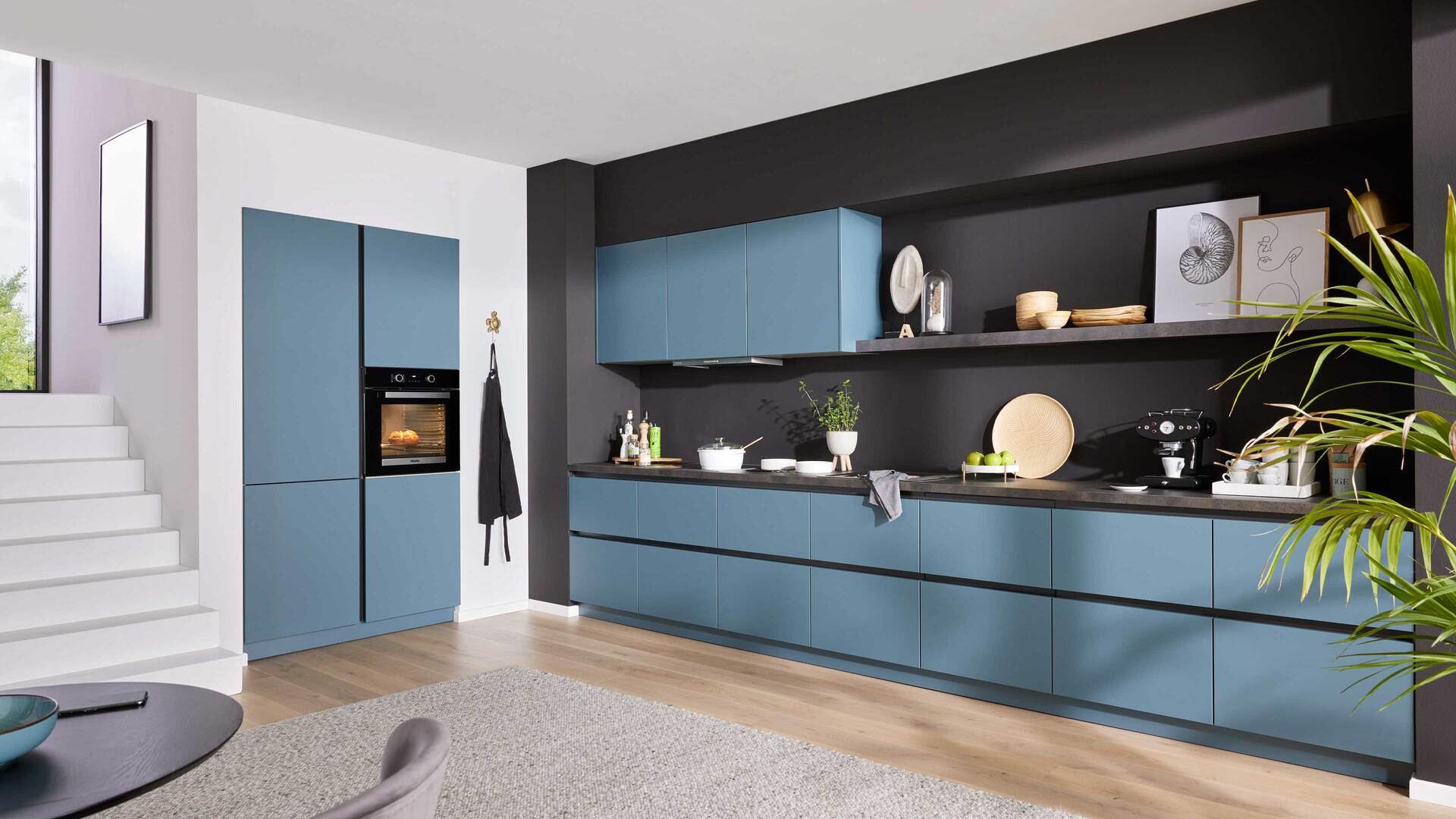 WERT KÜCHE® Mattea Color mit Miele Einbaugeräten