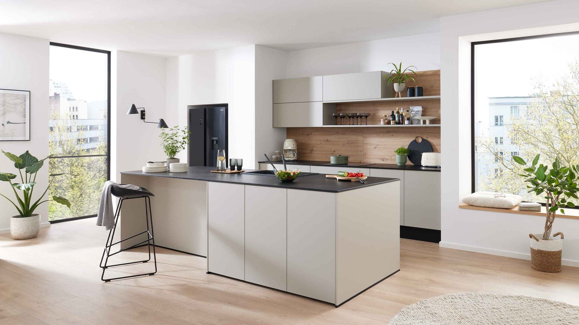 nobilia® Einbauküche Senso mit JUNKER Elektrogeräten, z. B.  Backofen