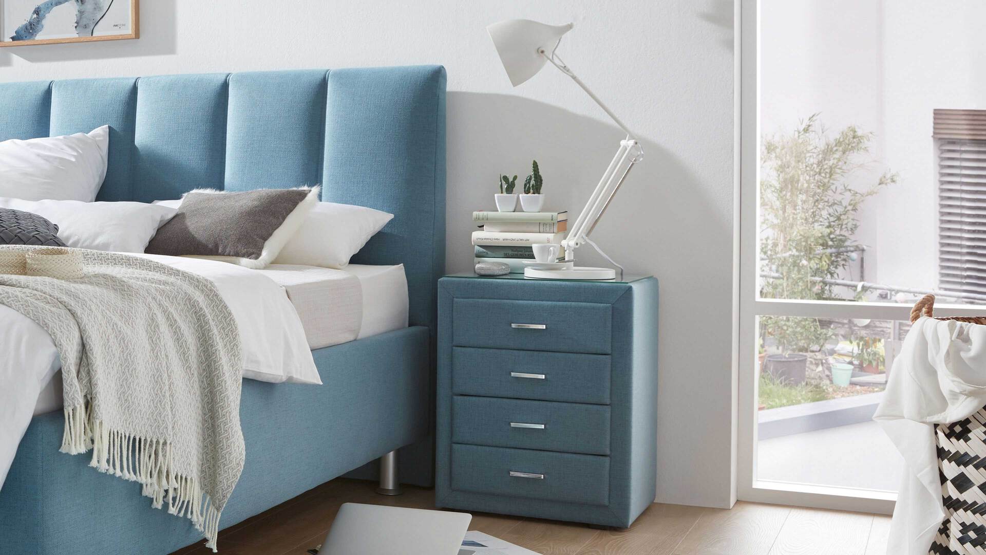 Interliving Polsterbett Serie 1411 - Nachtkommode 43